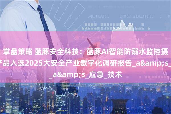 掌盘策略 蓝豚安全科技：蓝豚AI智能防溺水监控摄像机系统产品入选2025大安全产业数字化调研报告_a&s_应急_技术